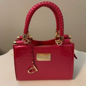 Bebe Raspberry Pink Alexandra Mini Satchel